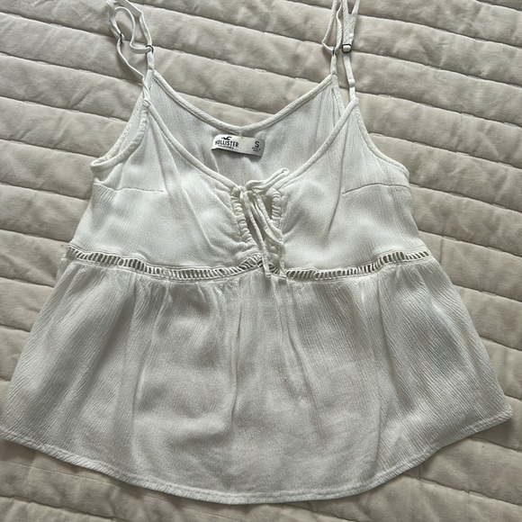 Hollister white tank top crop - Picture 3 of 5